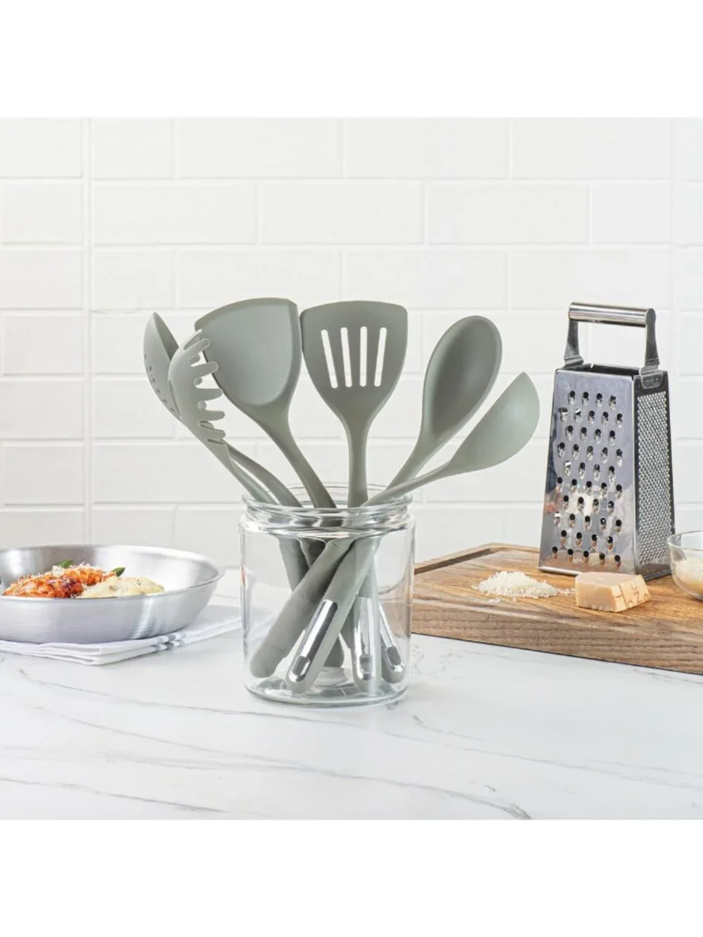 6-Piece Silicone Utensil Set - Non-Slip, Heat-Resistant Kitchen Tools, Durable